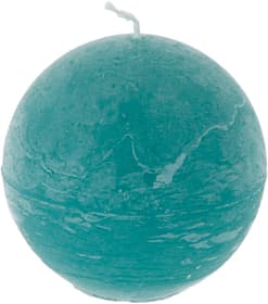 Candela rustica a sfera Candela Balthasar 656207500005 Colore Turchese Taglio ø: 8.0 cm N. figura 1