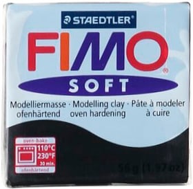 Fimo Soft noir Pâte polymère Soft noir Pâte polymère Fimo 664503700000 Couleur Noir Photo no. 1