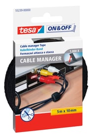 Tesa On & Off Cable Manager Universal noir Rubans adhésifs On & Off Cable Manager Universal noir Rubans adhésifs Tesa 663082400000 Photo no. 1