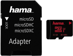 Hama 32GB UHS Speed Class 3 UHS-I 80MB / s + Adapter / Foto Scheda di memoria 32GB UHS Speed Class 3 UHS-I 80MB / s + Adapter / Foto Scheda di memoria Hama 785300172167 N. figura 1