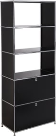 FLEXCUBE Regal FLEXCUBE Regal 401815510520 Grösse B: 77.0 cm x T: 40.0 cm x H: 193.0 cm Farbe Schwarz Bild Nr. 1