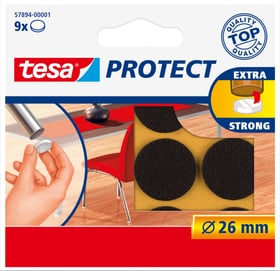 Tesa Feutres anti-rayures ronds, brun, 26mm Feutres anti-rayures ronds, brun, 26mm Tesa 663079700000 Photo no. 1
