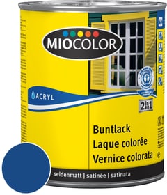 Acryl Buntlack seidenmatt Enzianblau 750 ml Acryl Buntlack Miocolor 660552200000 Farbe Enzianblau Inhalt 750.0 ml Bild Nr. 1