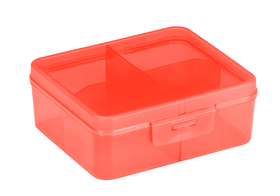 Q-Line Divider Box 4 Fächer Sortimentskasten 603761900000 Grösse L: 146.0 mm x B: 130.0 mm x H: 53.0 mm Farbe Rot Bild Nr. 1