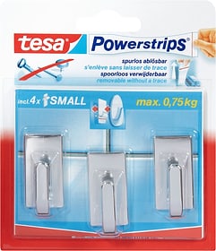 Tesa Powerstrips crochet small classic Crochet adhésif Powerstrips crochet small classic Crochet adhésif Tesa 675671500182 Couleur Argenté Photo no. 1