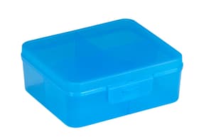 Q-Line Divider Box 4 compartiments Boîtes d'assortiment 603761700000 Taille L: 146.0 mm x L: 130.0 mm x H: 53.0 mm Couleur Bleue translucide