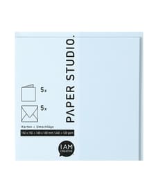 Carta+Busta Piaz 2X5P.Azzurro Carte + buste 666541500050 Colore Azzurro Taglio L: 16.3 cm x P: 1.0 cm x A: 16.3 cm N. figura 1