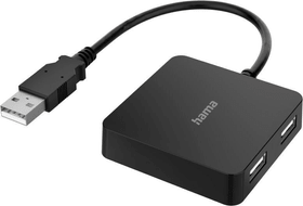 Hub USB, 4 porte, USB 2.0, 480 Mbit/s Dockingstation e hub USB Hama 785300174652 N. figura 1