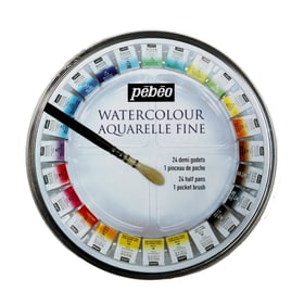 Pebeo Aquarelle Fine Boite Ronde 24 Gdt Aquarelle Fine Boite Ronde 24 Gdt Pebeo 665905800000 N. figura 1