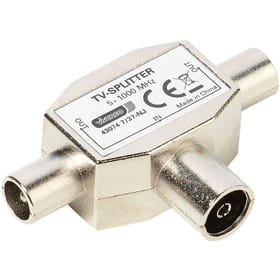Vivanco Antennen-Verteiler Koax-Kupplung Antennen Splitter Antennen-Verteiler Koax-Kupplung Antennen Splitter Vivanco 770816500000 Bild Nr. 1