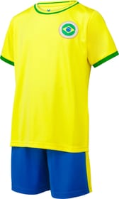 Completo da tifoso del Brasile Completo da tifoso del calcio Extend 466330209950 Taglie 98/104 Colore giallo N. figura 1