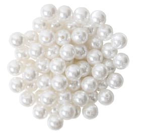 Perles avec trou Perles déco I AM CREATIVE 656547400001 Couleur Blanc Taille ø: 14.0 mm Photo no. 1