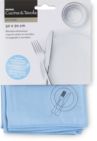 Ascuigapiatto microfibra Cucina & Tavola 700346500041 Colore Blu Dimensioni L: 50.0 cm N. figura 1