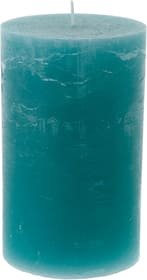 Bougie cylindrique rustic Bougie Balthasar 656207300005 Couleur Turquoise Taille ø: 9.0 cm x H: 15.0 cm Photo no. 1