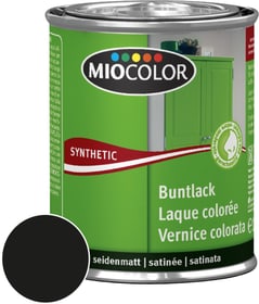 Synthetic Buntlack seidenmatt Schwarz 125 ml Synthetic Buntlack Miocolor 661439300000 Farbe Schwarz Inhalt 125.0 ml Bild Nr. 1
