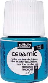 Pebeo Peinture pour céramique Ceramic PÉBÉO Peinture pour céramique Ceramic PÉBÉO Pebeo 663510001000 Couleur Turquoise Photo no. 1