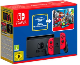 Nintendo Switch rot inkl. Mario Odyssey Konsole Nintendo 785450700000 Bild Nr. 1