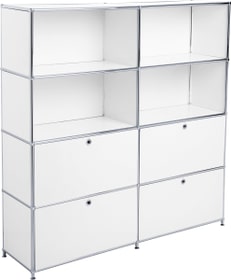 FLEXCUBE Etagère FLEXCUBE Etagère 401815120410 Dimensions L: 152.0 cm x P: 40.0 cm x H: 155.5 cm Couleur Blanc Photo no. 1