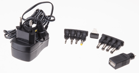 Max Hauri Universal-Steckernetzgerät 600mA schwarz Netzgerät Universal-Steckernetzgerät 600mA schwarz Netzgerät Max Hauri 613185200000 Bild Nr. 1