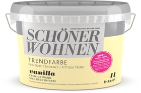 Schöner Wohnen Trend Wandfarbe matt Vanilla 1 l Trend Wandfarbe matt Vanilla 1 l Schöner Wohnen 660962400000 Farbe Vanilla Inhalt 1.0 l Bild Nr. 1