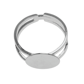 Ringrohling offen silberfarben Fingerringe Ringrohling offen silberfarben Fingerringe 608120600000 Bild Nr. 1