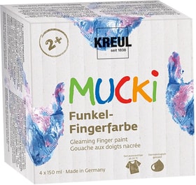 Mucki Funkel- Finger Farben 4er Set Glitzerfarbe 666441600000 Bild Nr. 1