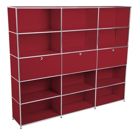 FLEXCUBE Etagère FLEXCUBE Etagère 401903500000 Dimensions L: 227.0 cm x P: 40.0 cm x H: 193.0 cm Couleur Rouge Photo no. 1