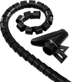 Hama Tubo flessibile per cavi 1,5 m, 30 mm, Nero Fascette serracavi Tubo flessibile per cavi 1,5 m, 30 mm, Nero Fascette serracavi Hama 785300174779 N. figura 1