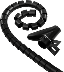 Kabelbündel-Schlauch, 2 m, 25 mm, Schwarz Kabelbinder Hama 785300174782 Bild Nr. 1