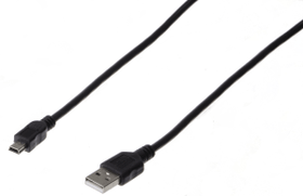 USB Anschlusskabel 2.0 Type A/Mini B 1,8 m USB-Kabel Schwaiger 613146400000 Bild Nr. 1