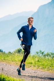 Laufschuhe Mann Stimmungsbild Leitkarte