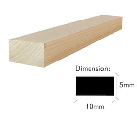 HolzZollhaus Listello rettangolar Listello rettangolar Listello rettangolar Listello rettangolar HolzZollhaus 644000110000 Longueur L: 1000.0 mm Dimensione 5 x 10mm N. figura 1