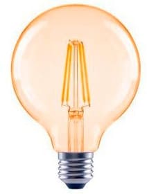 LED-Filament, E27, 680lm ersetzt 52W, Globelampe, G95, Amber, Warmweiß LED Lampe Xavax 785300174695 Bild Nr. 1