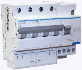 Hager Disjoncteur différentiel C-20A/30mA Fehlerstrom-Leitungsschutzschalter Disjoncteur différentiel C-20A/30mA Fehlerstrom-Leitungsschutzschalter Hager 612167200000 Photo no. 1