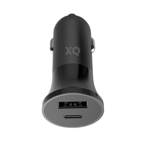 XQISIT Car Charger Dual Port USB C/USB A 27W black Ladegerät Car Charger Dual Port USB C/USB A 27W black Ladegerät XQISIT 798647200000 Bild Nr. 1