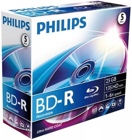 Philips BD-R 25 GB 5-Pack Blu-Ray Recordable BD-R 25 GB 5-Pack Blu-Ray Recordable Philips 787242400000 Bild Nr. 1
