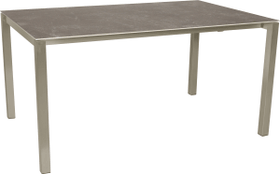 KANO, 200/260 cm, structure acier, plateau Céramique Table é rallonge 753194020072 Taille L: 200.0 cm x L: 95.0 cm x H: 74.0 cm Couleur Wild Grey Photo no. 1