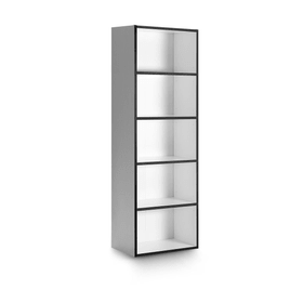 ANGELO alto bianco con bordi neri Scaffale ANGELO alto bianco con bordi neri Scaffale 360979400000 Dimensioni L: 36.0 cm x P: 65.0 cm x A: 195.0 cm Colore Nero a righe N. figura 1