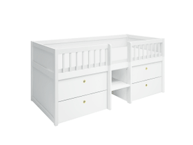 Flexa FREJA Einzelbett FREJA Einzelbett Flexa 405048300000 Grösse B: 100.0 cm x T: 207.0 cm x H: 95.0 cm Farbe Weiss Bild Nr. 1