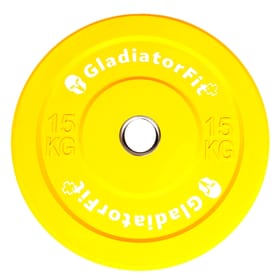 GladiatorFit Disque olympique couleur revêtement caoutchouc Ø 51mm