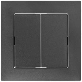 Feller Edizio Due UP interrupteur double Set de recouvrement Edizio Due UP interrupteur double Set de recouvrement Feller 612196900000 Photo no. 1