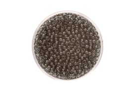 Perle di rocailles trasparente 2,6mm, 17 gr, grigio Perline artigianali 608134300000 N. figura 1