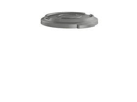 Rotho Pro Titan Deckel für Mülltonne 120l, Kunststoff (PP) BPA-frei, anthrazit rothopro 674137300000 Bild Nr. 1