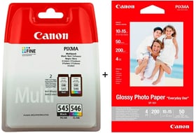 Multipack PG-545/CL-546 + GP-501 Glossy Photo Paper Tintenpatronen-Papier-Set Canon 798331600000 Bild Nr. 1