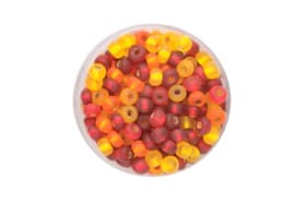 Rocailles Mix 4,5mm matt gelborangerot 17g Rocailles Mix 4,5mm matt gelborangerot 17g 608137800000 Bild Nr. 1