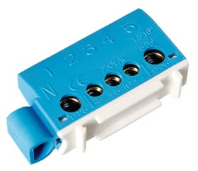 Steffen Neutralklemme 3x6mm2+2x16mm2 blau Anschlussklemmen Neutralklemme 3x6mm2+2x16mm2 blau Anschlussklemmen Steffen 612172000000 Bild Nr. 1