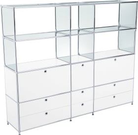 FLEXCUBE Regal FLEXCUBE Regal 401815320410 Grösse B: 189.0 cm x T: 40.0 cm x H: 155.5 cm Farbe Weiss Bild Nr. 1