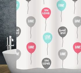 diaqua Duschvorhang Love 240 x 180 cm Duschvorhang Duschvorhang Love 240 x 180 cm Duschvorhang diaqua 674087500000 Farbe Weiss Grösse 240 x 180 cm Bild Nr. 1