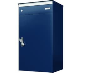 Boîtes-aux-lettres avec casier verroillable pour colis s:box 17 bleu saphir/bleu