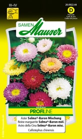 Samen Mauser Aster Selma®-Baron Mischung Blumensamen Aster Selma®-Baron Mischung Blumensamen Samen Mauser 650102002000 Inhalt 0.25 g (ca. 100 Pflanzen oder 5 - 6 m²) Bild Nr. 1